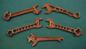 Five Garden Cultivator Wrenches Image